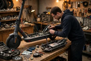 E-Scooter Wasserschaden in Mannheim – Diagnose in der Werkstatt